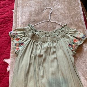 Off the shoulder shirt